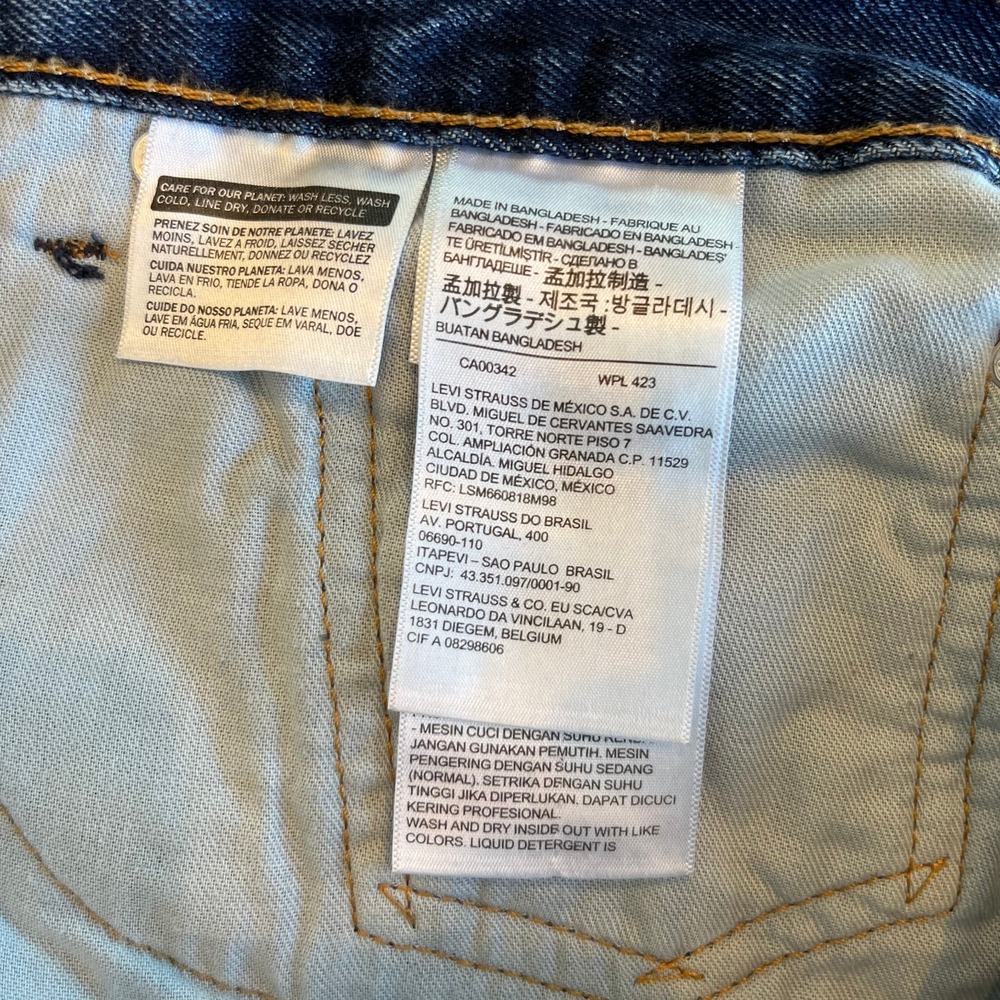 Levis 505 Regular‎ Fit Jeans Men's 36 X 29 100% Cotton Straight Leg - Picture 11 of 13